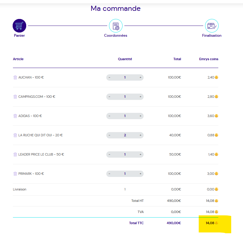 exemple Commande Emrys